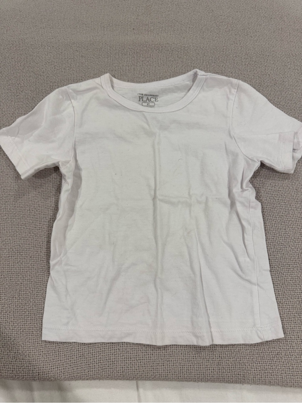 The Children's Place White Short Sleeve Crew Tee